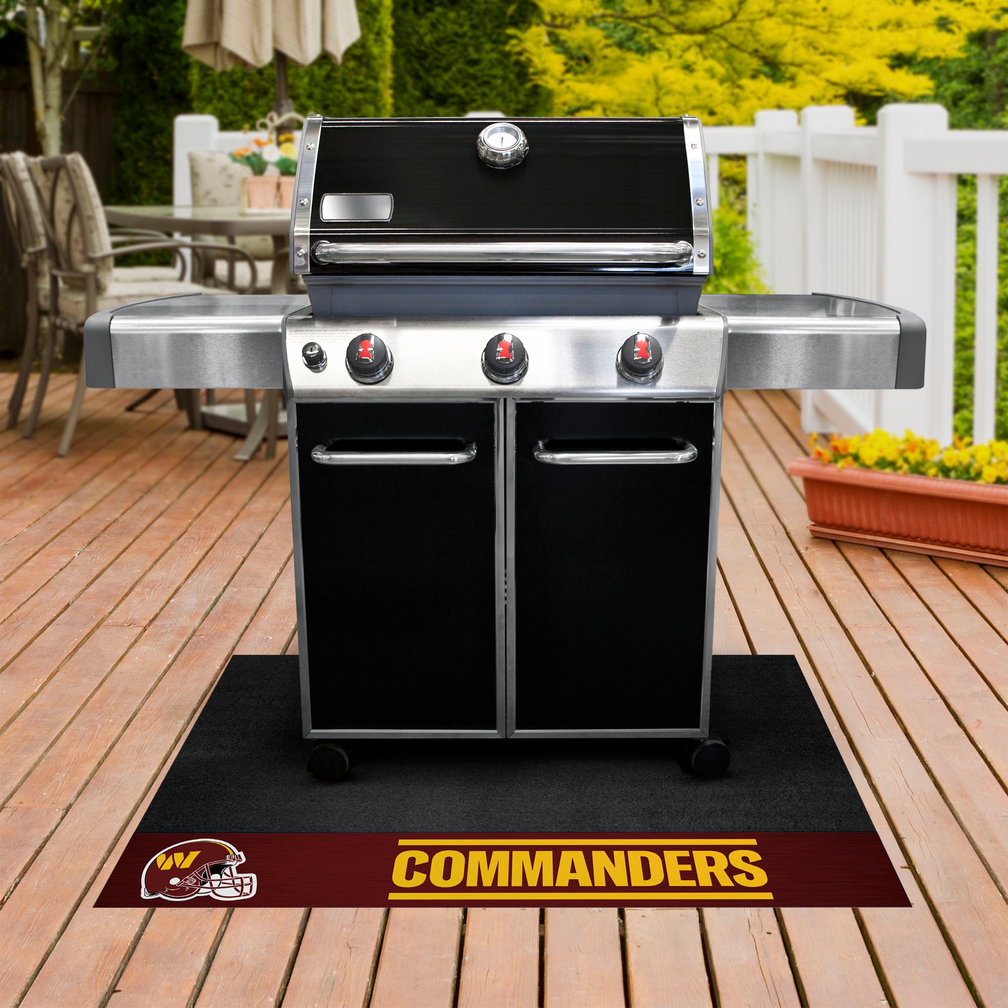 Fanmats Washington Commanders Vinyl Grillmatte – 26′′ x 42′′