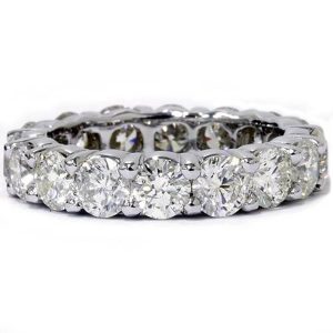 5ct Zinke Diamant Ewigkeit Ring 14K Weißgold Ehering