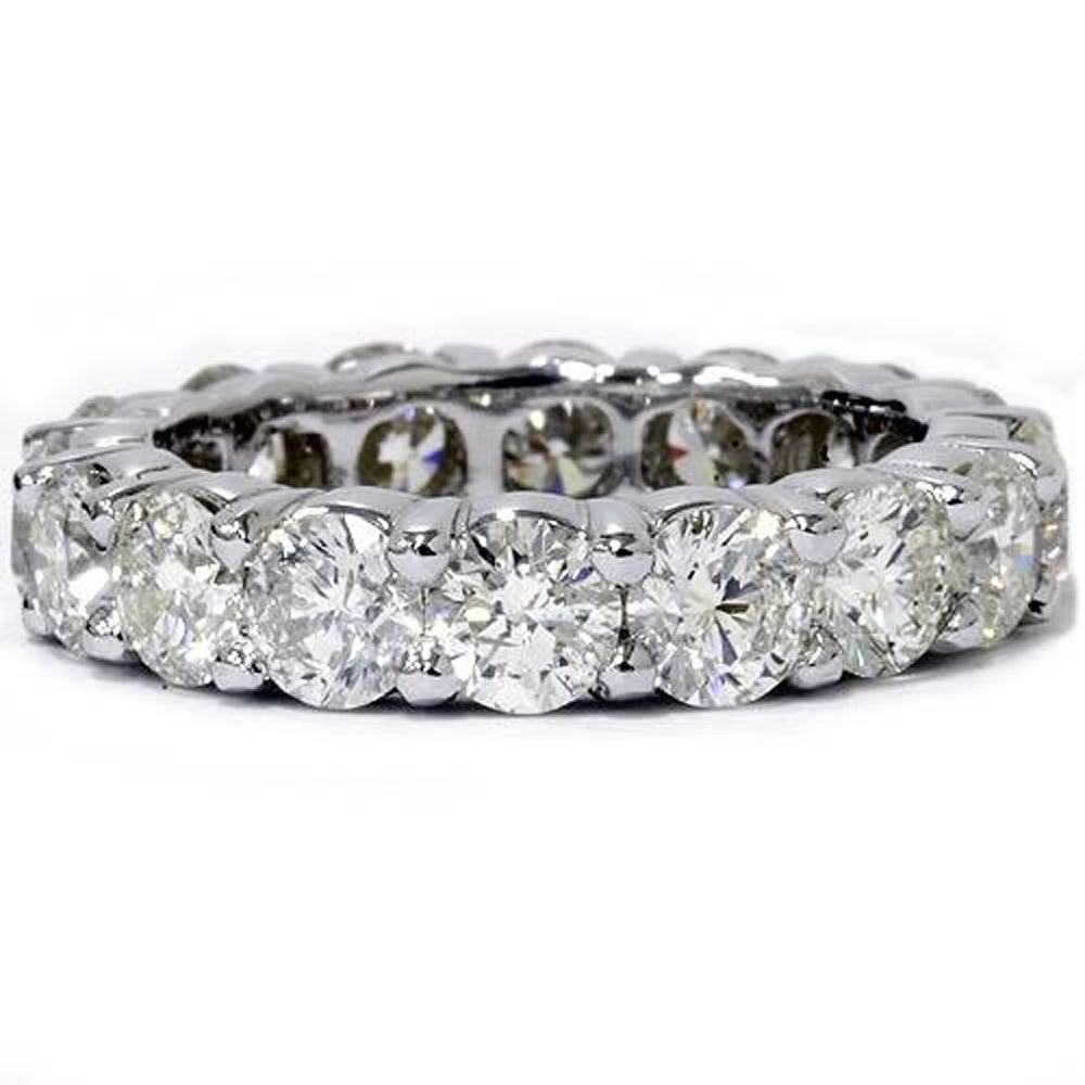 5ct Zinke Diamant Ewigkeit Ring 14K Weißgold Ehering