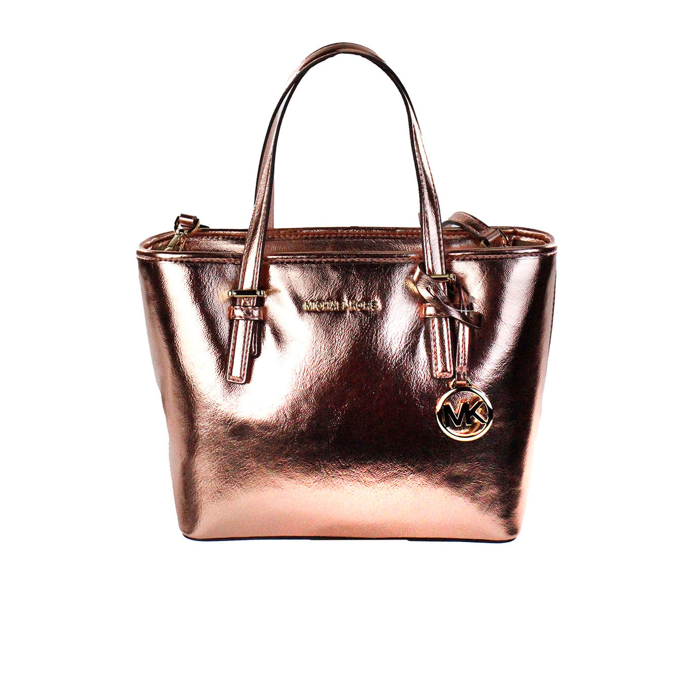 Michael Kors Jet Set Primrose Metallic XS Carryall Top Zip Tasche Damen Geldbörse