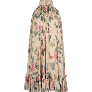 Zimmermann Kirra Minikleid aus Baumwolle mit Blumenmuster