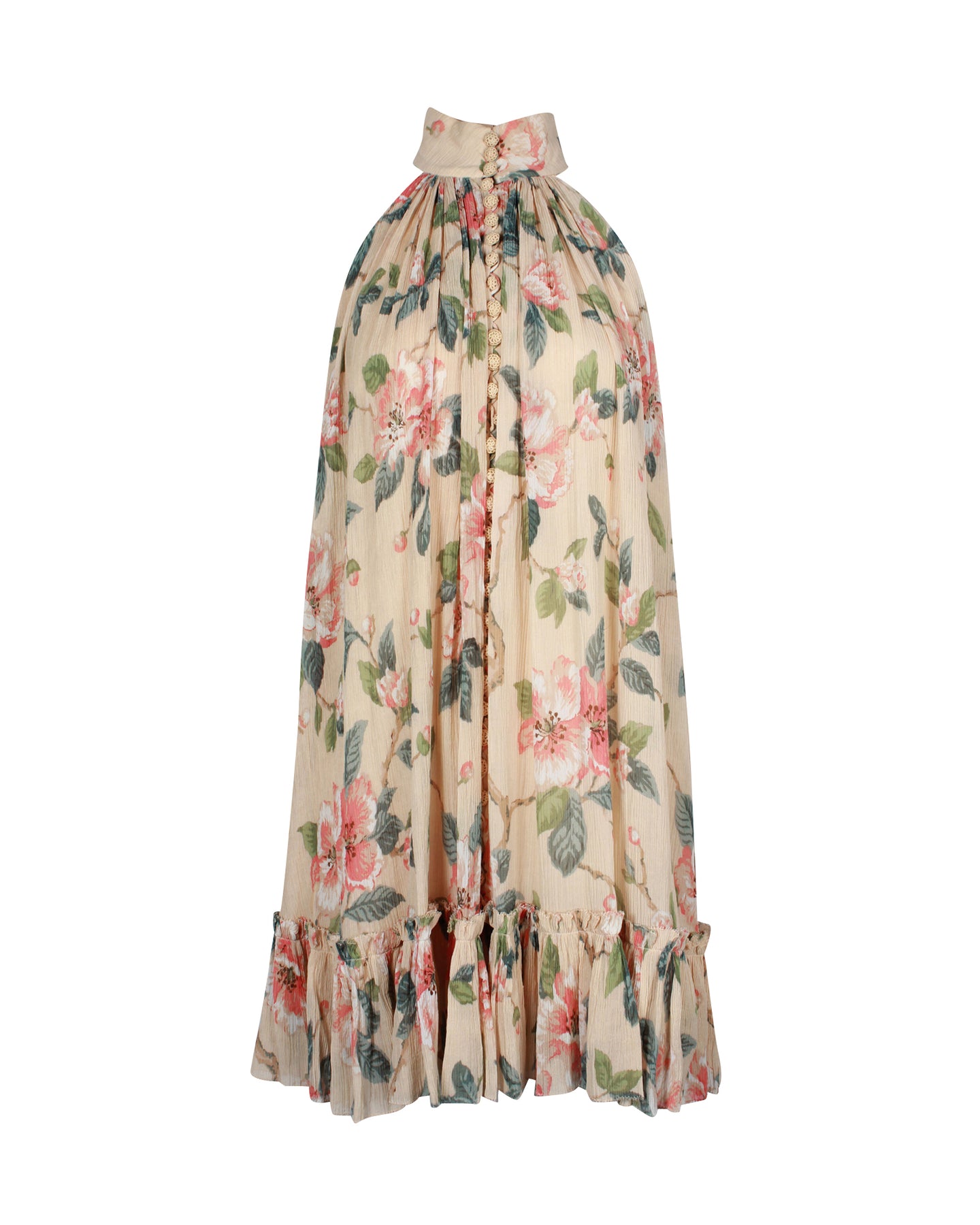 Zimmermann Kirra Minikleid aus Baumwolle mit Blumenmuster