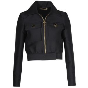 Balenciaga Strickjacke aus schwarzer Wolle