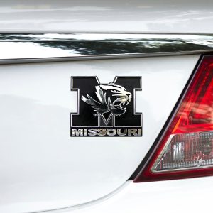 Fanmats Missouri Tiger geformt Chrom Kunststoff Emblem