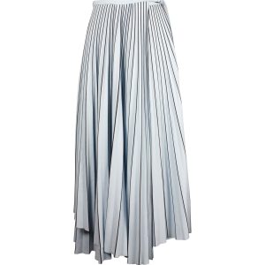 Proenza Schouler Pleated Line bedruckter a-line Midirock in Pulverblau Triacetat 7703687561276