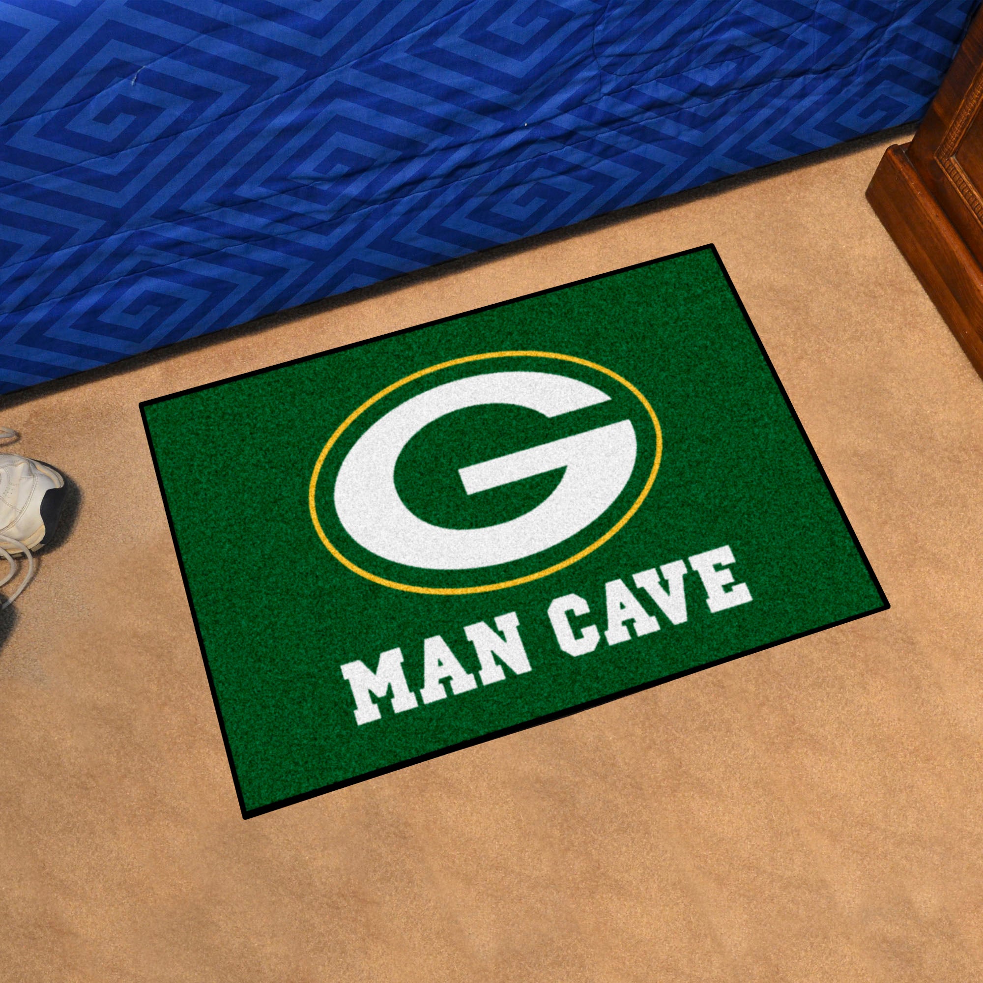 Fanmats Grün Bay Packers Man Cave Starter Mat Akzent Teppich – 19 "x 30"