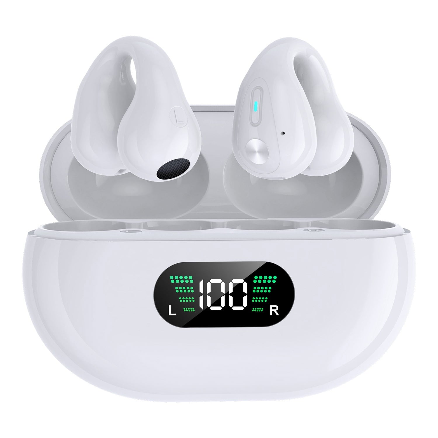 Anklemmen/Öffnen Ear-Buds-Komfortable, Bluetooth 5.3, 350mAh/18Hr Spielzeit