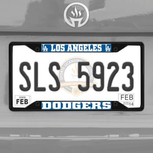 Fanmats Los Angeles Dodgers Metal License Plate Frame Schwarzer Abgang