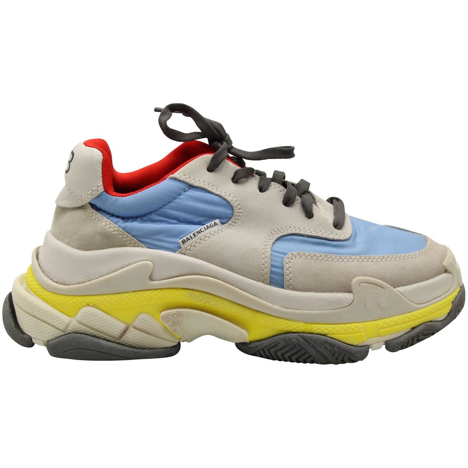 Balenciaga Triple S Sneaker aus mehrfarbigem Wildleder
