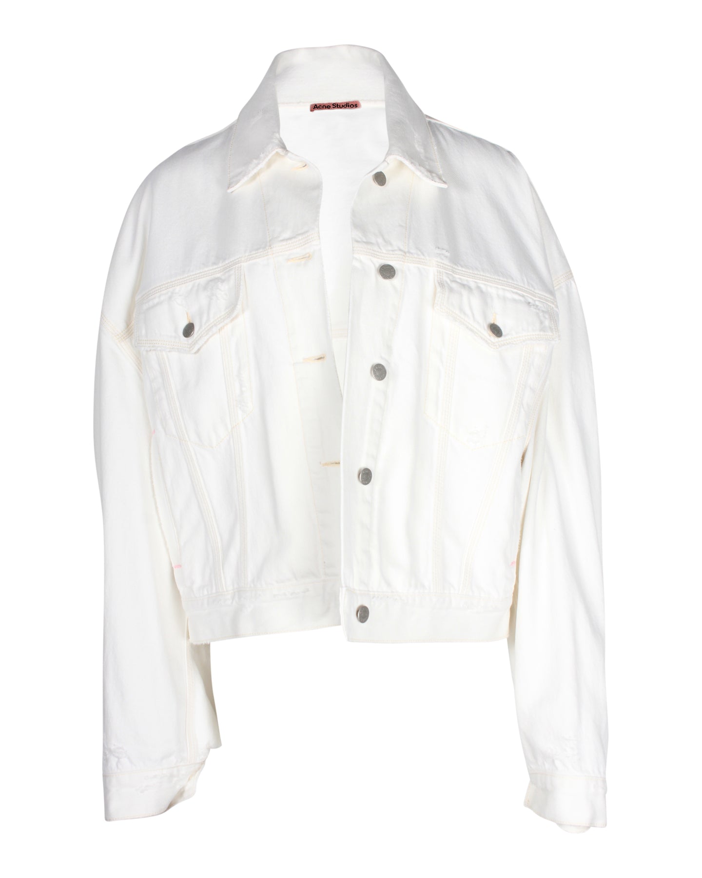 Acne Studios Jeansjacke aus weißer Baumwolle