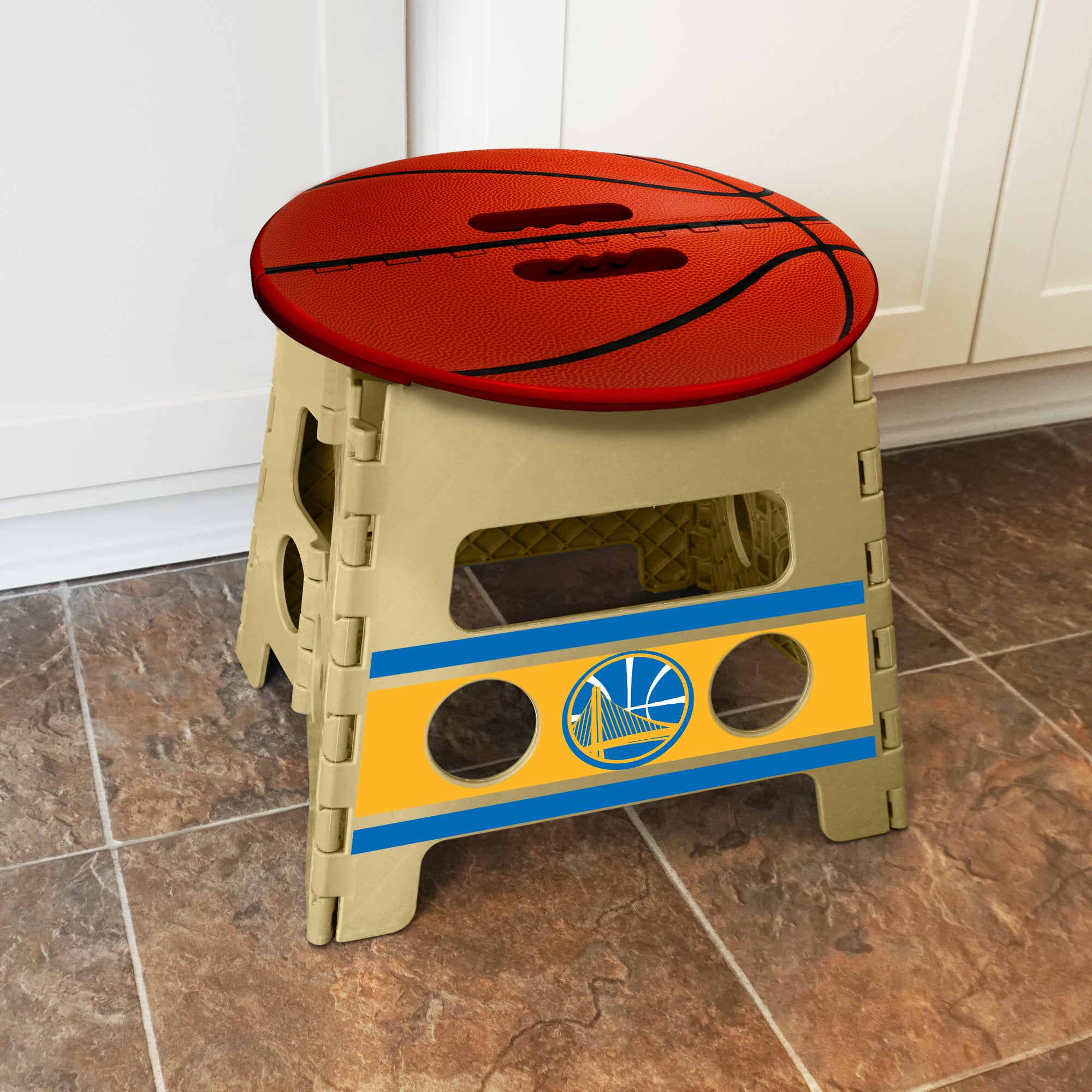 Fanmats Golden State Warriors Klappbarer Schritthocker – 13′′ Rise