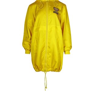 Moschino Couture Teddy Bear Fell aus gelbem Polyamid 7703681073212