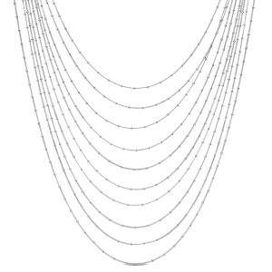 Mimi & Max Halskette mit Kette in Sterlingsilber – 16 in