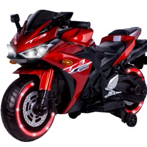 Streamdale 12V Kinder Motorradfahrt auf Spielzeug mit Trainingsrädern