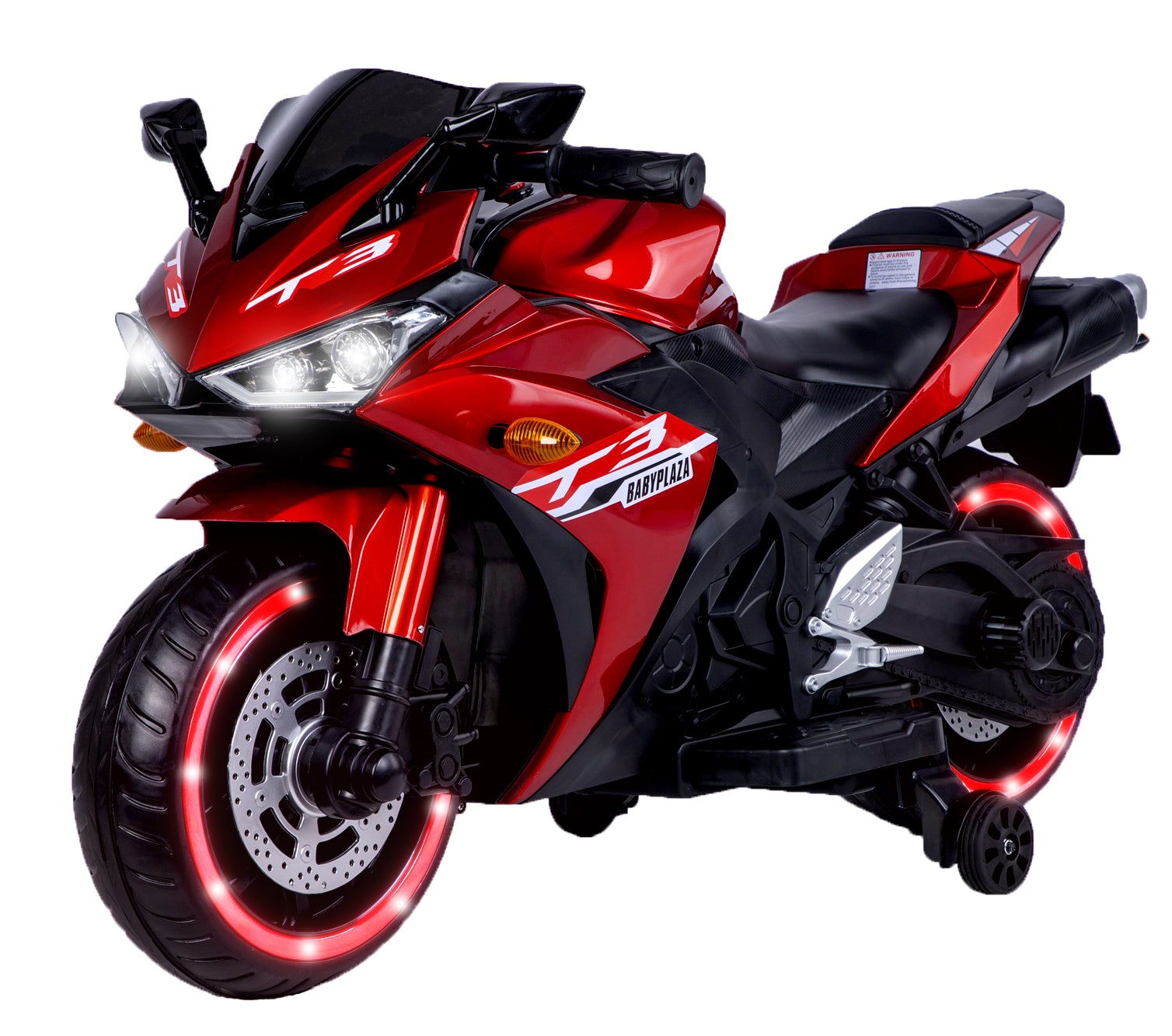 Streamdale 12V Kinder Motorradfahrt auf Spielzeug mit Trainingsrädern