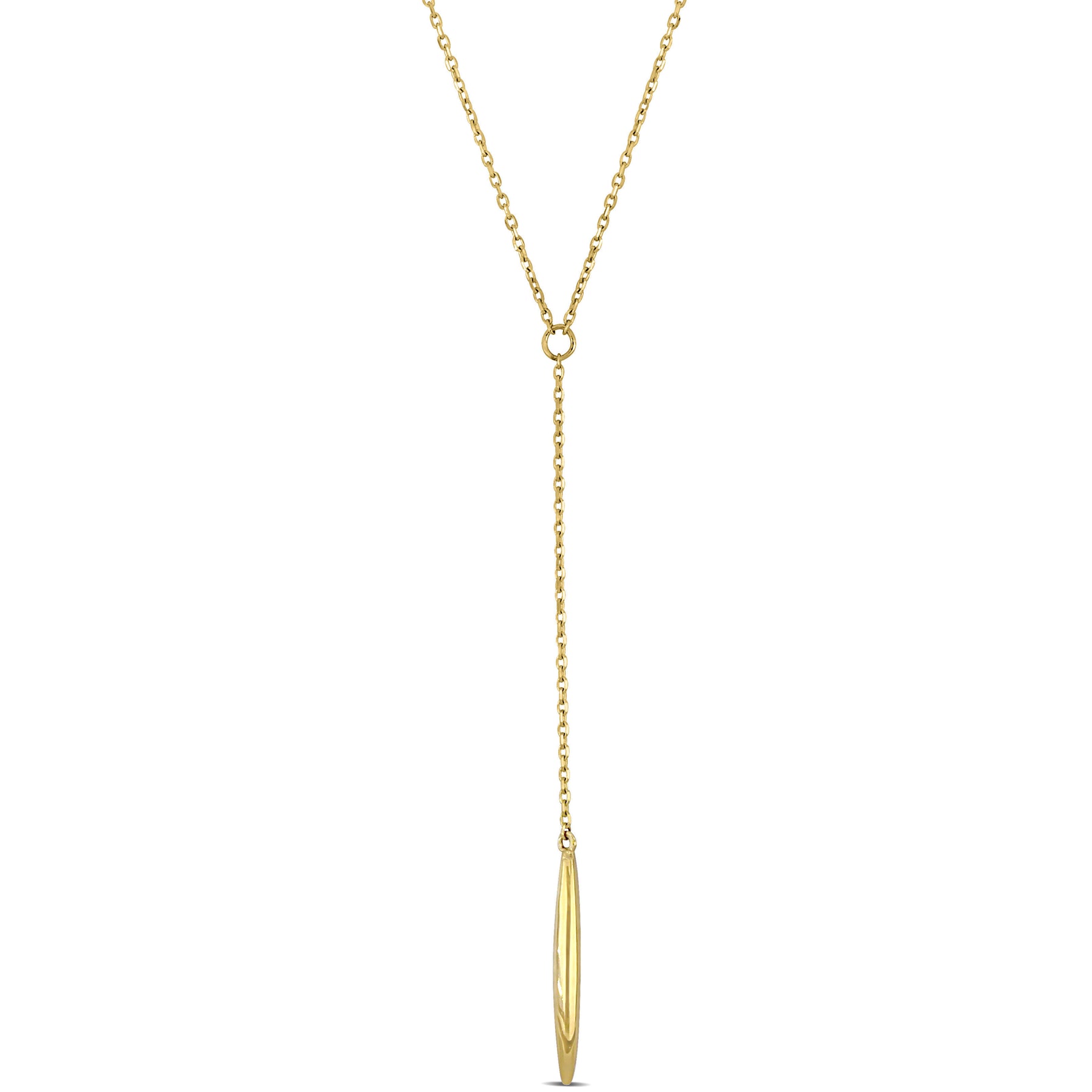 Mimi & Max Lariat Halskette mit Kette in 14 Karat Gelbgold – 16+2 in