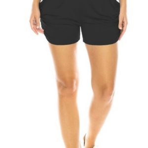 Damen Lounge Shorts mit Taschen in schwarz 7803995062332