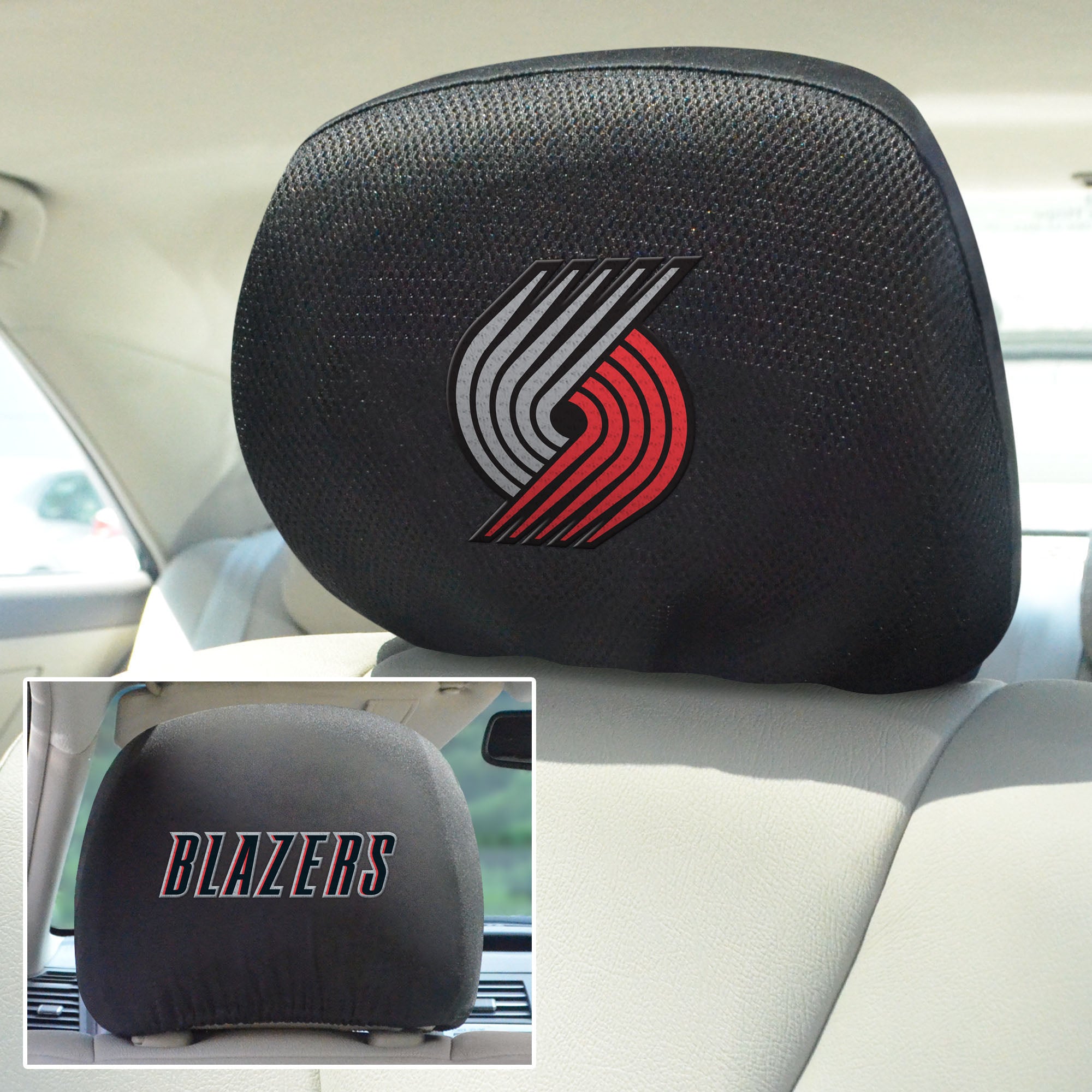 Fanmats Portland Trail Blazers bestickt Kopf Rest Cover Set – 2 Stück