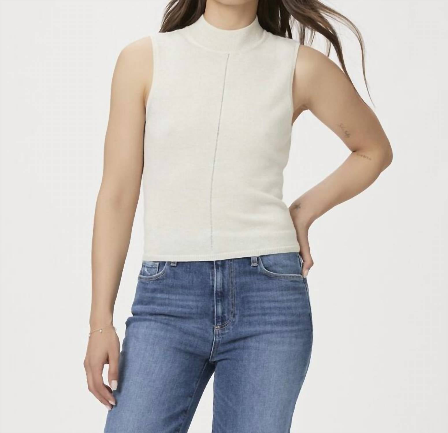 Eliza Top in Elfenbein Sparkle