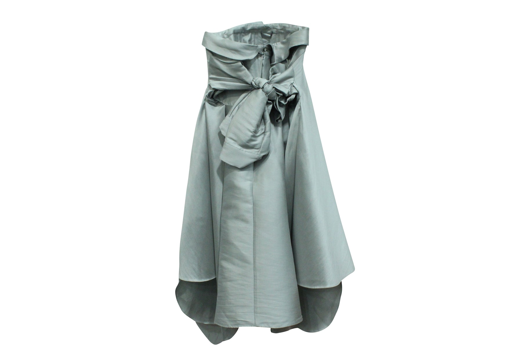 Alexis Mabille Minikleid aus Satin-Twill in grauem Polyester
