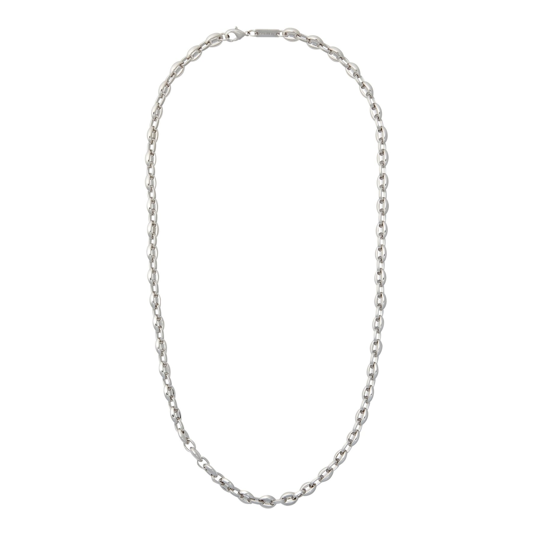 Petite Kaffee Bead Halskette in Silber