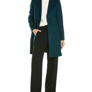 Cinzia Rocca Wolle und Kaschmir-Blech-Mantel 7803996569660