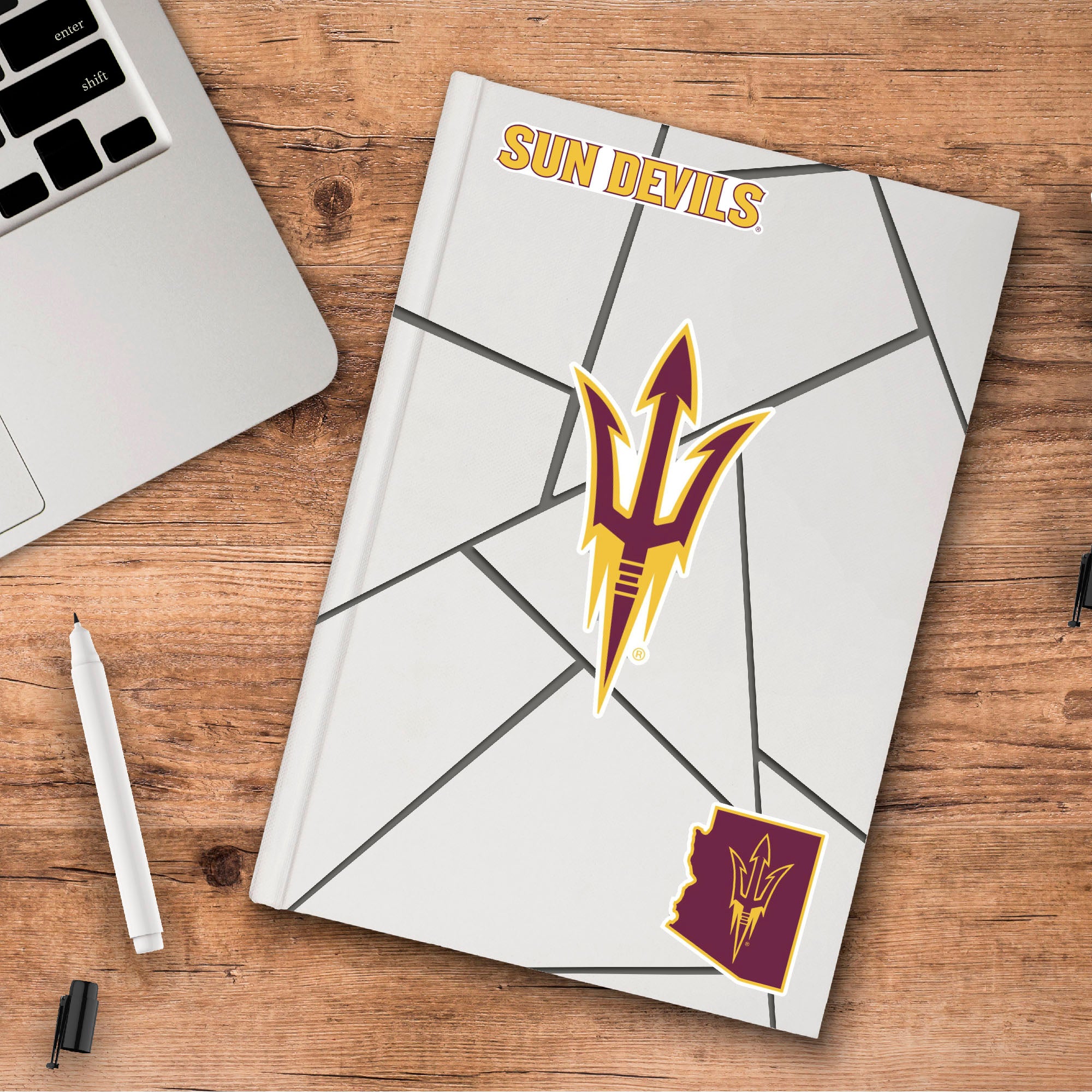 Fanmats Arizona State Sun Devils 3 Stück Aufkleber Set