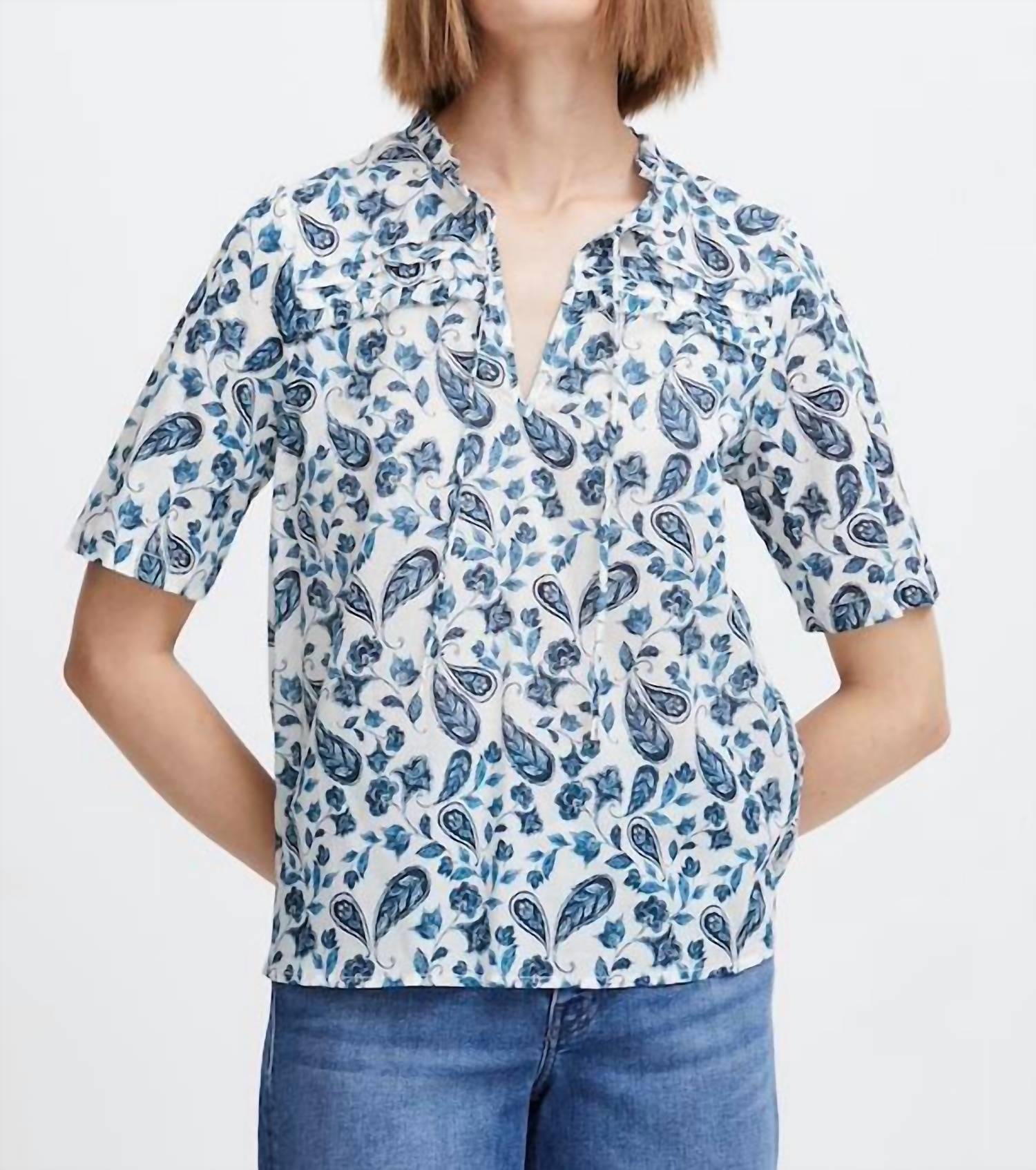 Emmeretta Top im Baleine Blau