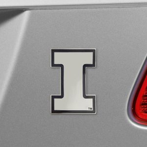 Fanmats illinois illini geformt Chrom Kunststoff Emblem