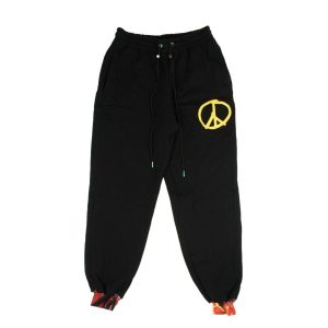 Bossi Peace Sign Sweatpants schwarz/gelb