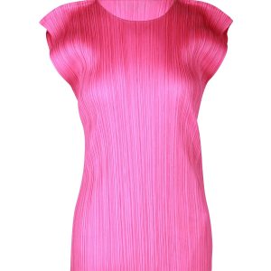 Pleats Please Issey Miyake Monthly Colors July T-Shirt aus rosa Polyester 7703679270972