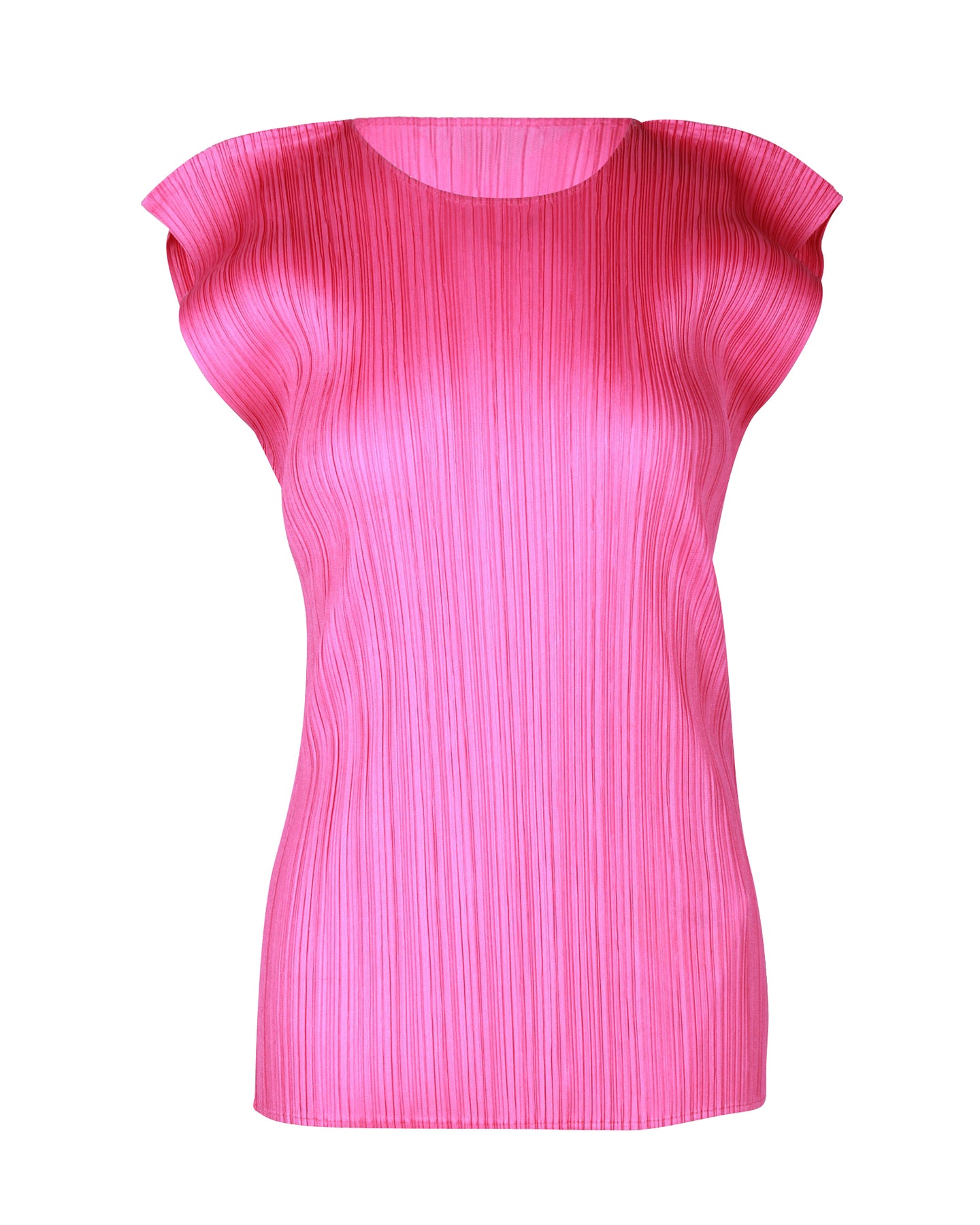 Pleats Please Issey Miyake Monatliche Farben Juli T-Shirt in rosa Polyester