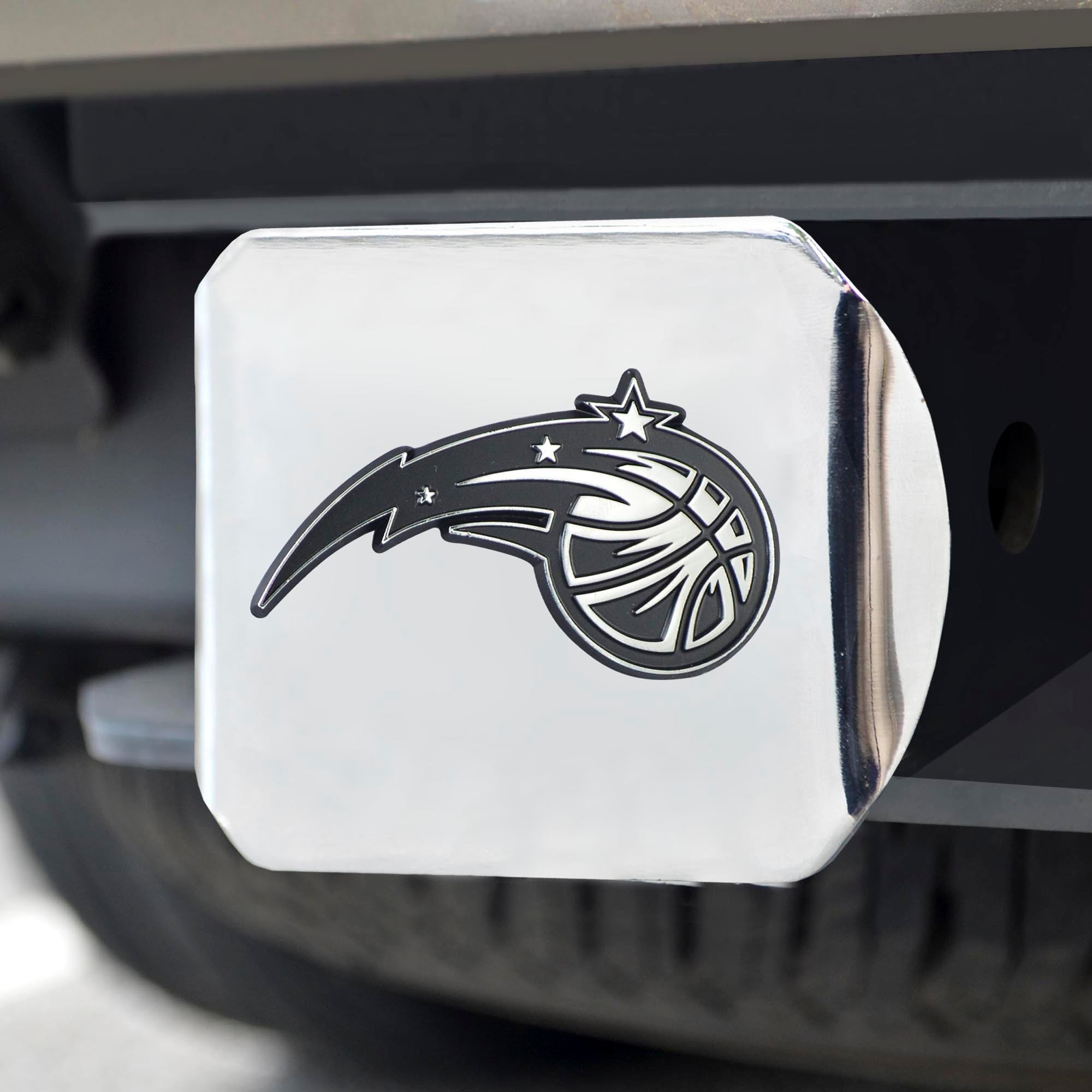 Fanmats Orlando Magic Chrom Metall Hitch Cover mit Chrom Metall 3D Emblem