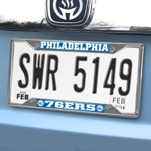 Fanmats philadelphia 76er Chrom Metall Kennzeichenrahmen, 6.25′′ x 12.25′′