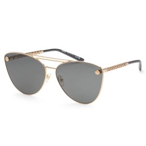 Versace 64mm Gold Sonnenbrille für Damen