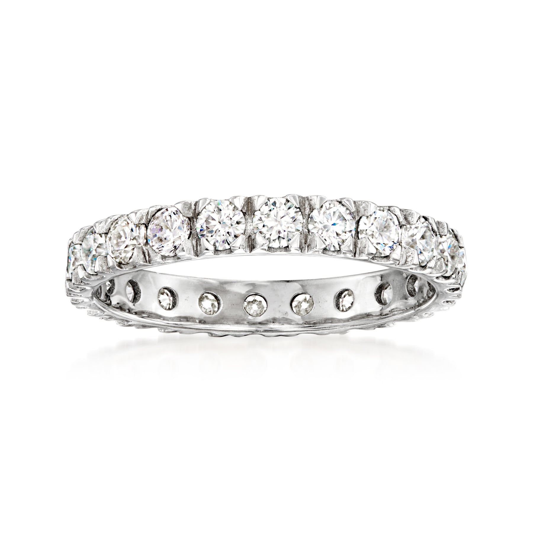 Ross-Simons Moissanite Eternity Band aus Sterling Silber