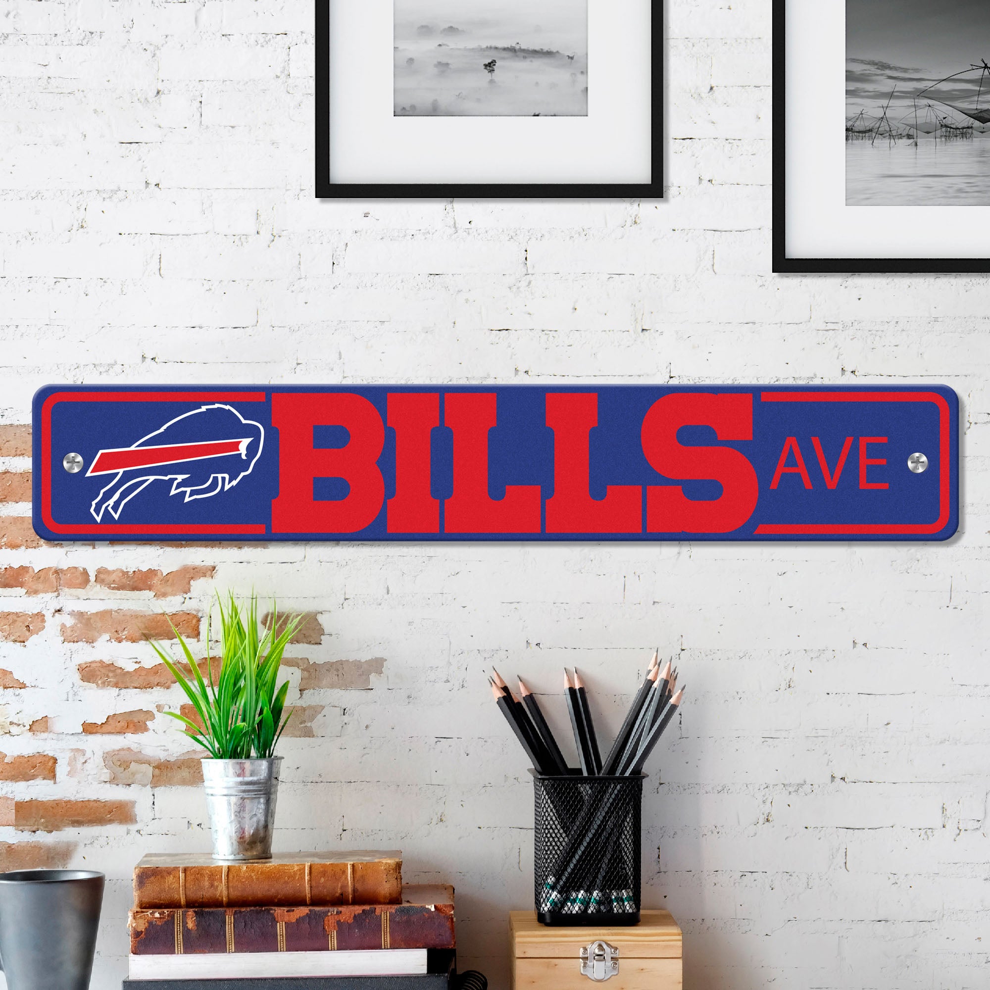 Fanmats Buffalo Bills Team Color Street Sign 4′′ X 24′′ Leichtgewicht