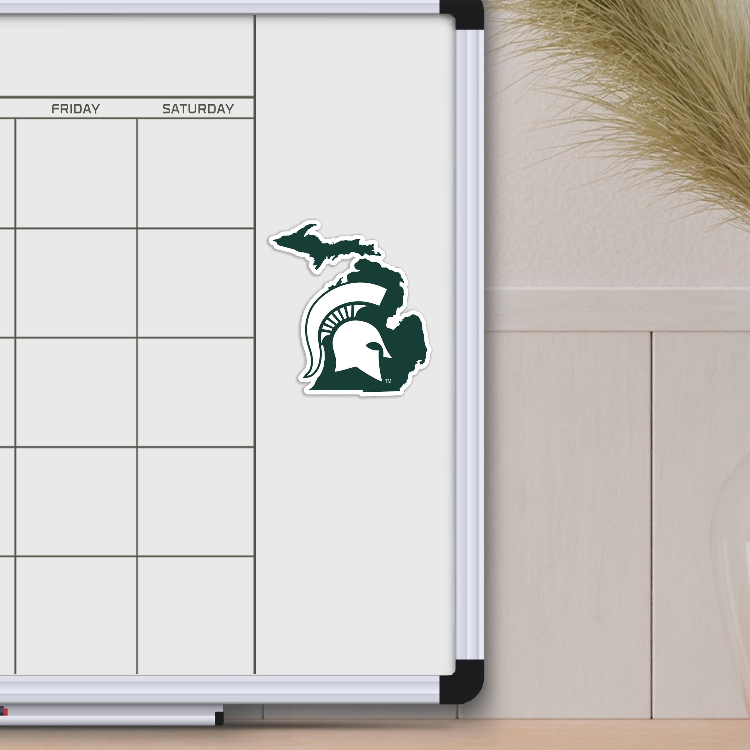 Fanmats michigan state spartans team state form decal sticker