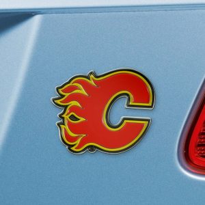 Fanmats Calgary Flames 3D Farbe Metall Emblem
