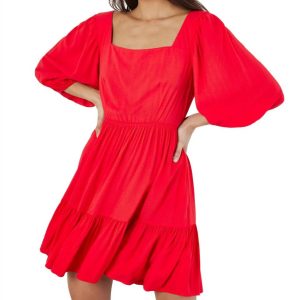 Rosalee Kleid in rot 7803986444348