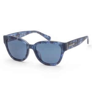 Coach Damen 54mm Blau Krawattenfarbe Sonnenbrillen
