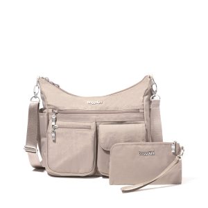 Baggallini Damen modern Everywhere Hobo Umhängetasche mit Armreif