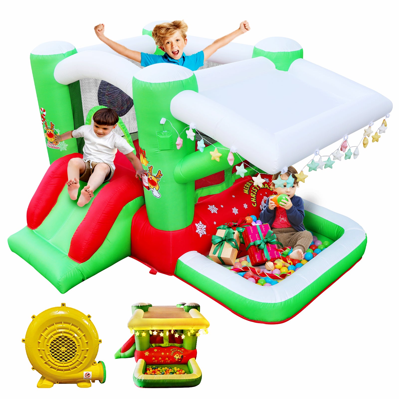 Streamdale Jolly Weihnachten aufblasbare Bouncy Castle für festlichen Spaß
