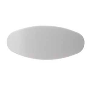 Jumbo oval Barrette in Hellgrau