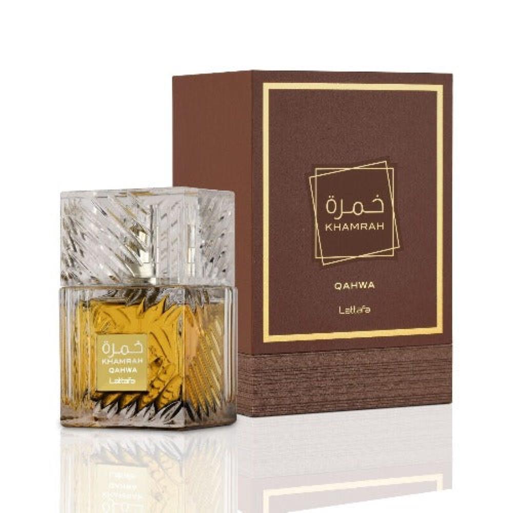Lattafa Khamrah Qahwa Eau de Parfum Lattafa Damenparfüm 3.4 Oz