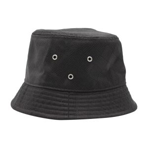 Bottega Veneta Intrecciato Effect Bucket Hut aus schwarzem Polyamid 7703698145340