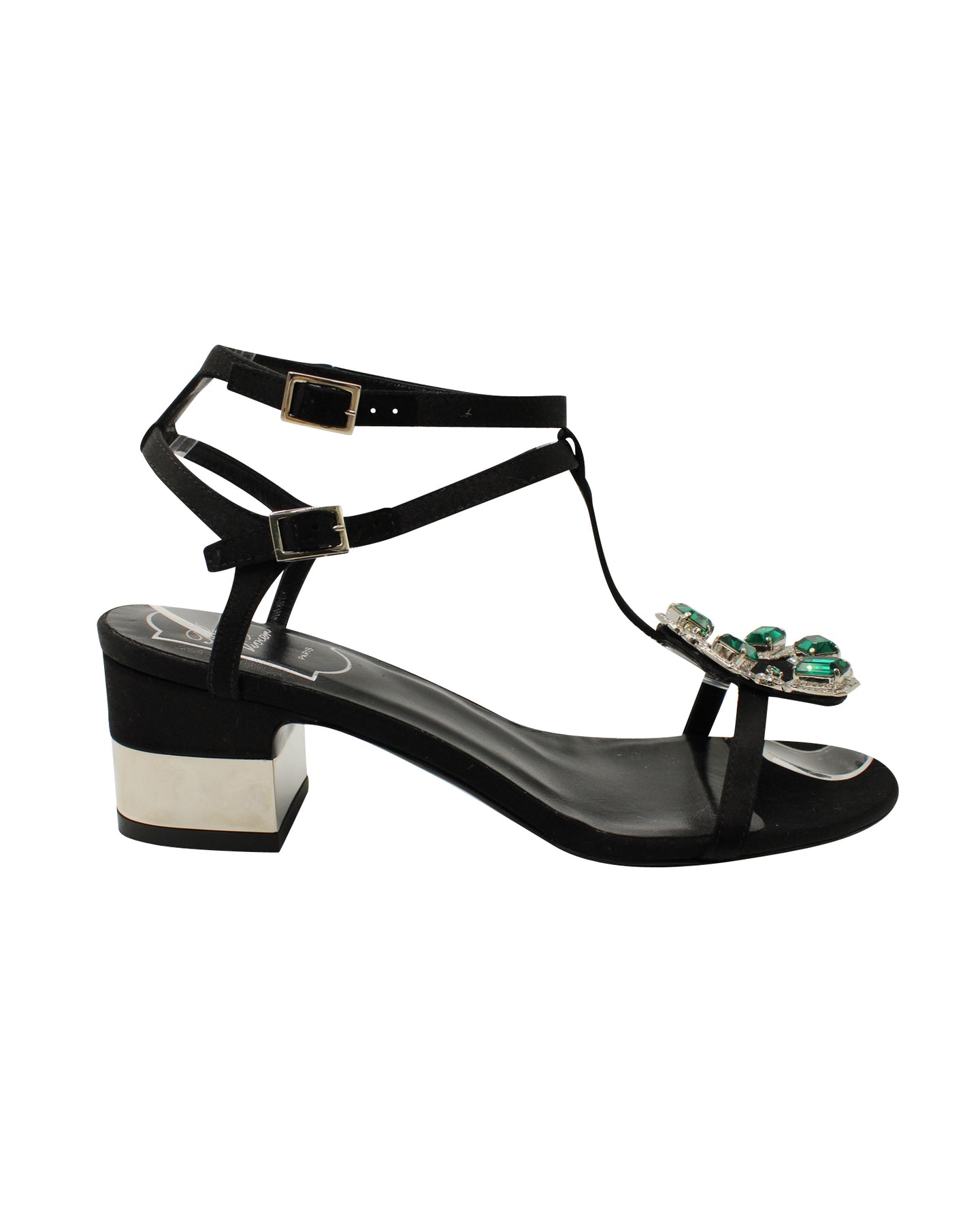 Roger Vivier Jewels Sandalen mit hohem Absatz in Schwarz