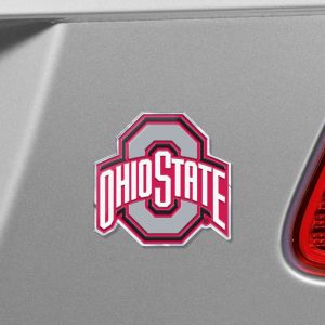 Fanmats ohio Zustand Buckeyes schweres Aluminium geprägte Farbe Emblem – abwechselnd