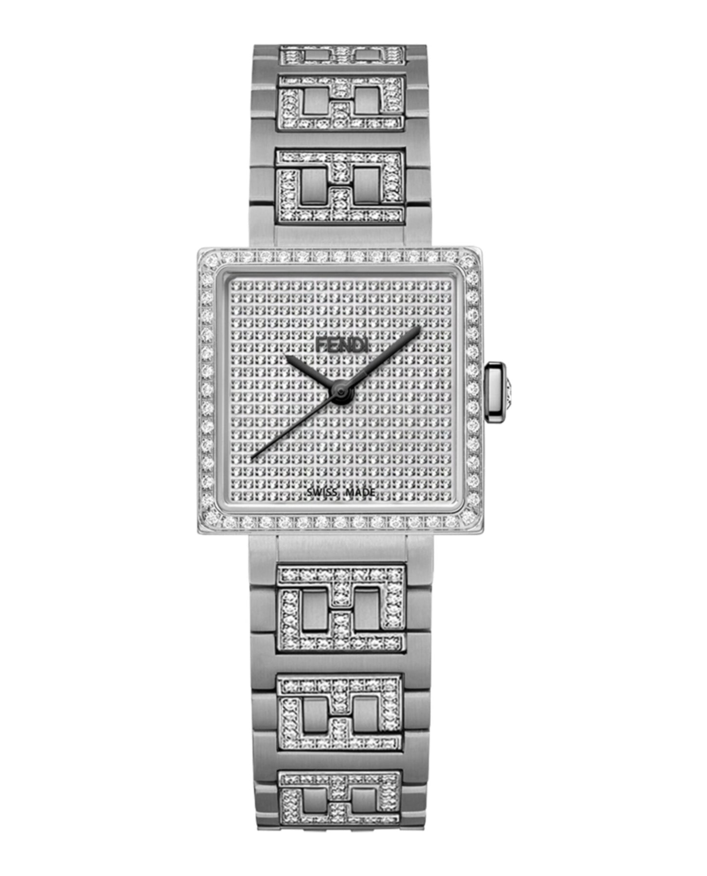 Für immer Fendi Quadratisch Diamant Uhr