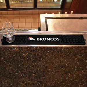 Fanmats Denver Broncos Bar Trinkmatte – 3.25′′ x 24′′